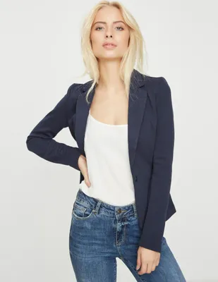 Produktbild von Vero Moda VMJULIA, Weiblich, Blau, Blazer, Erwachsener, Fit and Flare coat, Blue,Total Eclipse