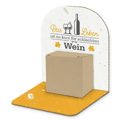 Produktbild von itenga Geldgeschenkverpackung Basic Wein I Aufsteller Würfel (Motiv 140)