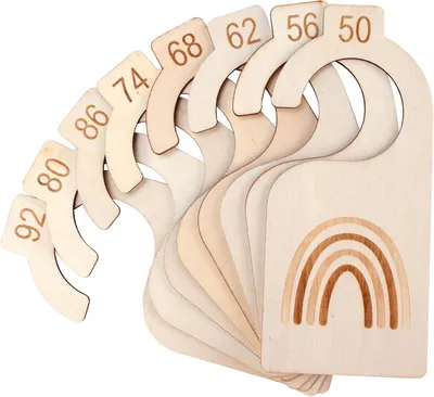 Productafbeelding van Baby Grucce Divisori Confezione da 7 - Grucce Divisori per Armadio di Neonati Organizer per Armadio per Bambini