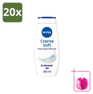 Produktbild von 20 x NIVEA Rich Moisture Soft Duschcreme - 250 ml - Sparpackung - 20 Stücke