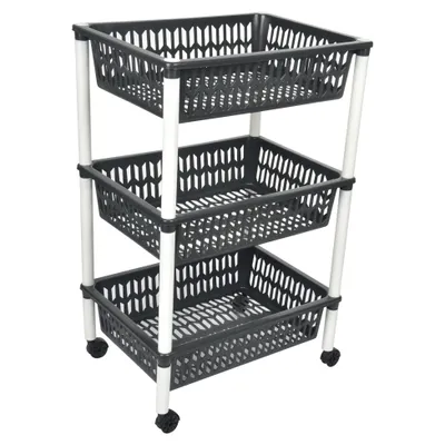 Produktbild von Heidrun 1563, Braun, Weiß, Kunststoff, Korb, Einfarbig, Rechteckig, 400 mm
