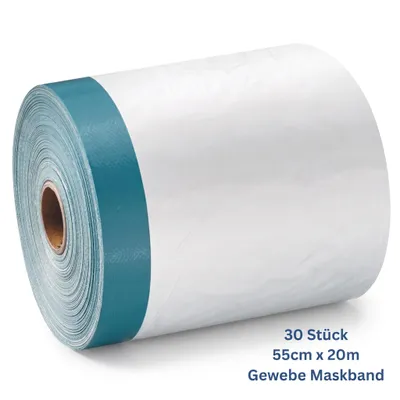 Produktbild von Profitape Gewebe Maskband mit Abdeckfolie für Malerarbeiten I 55 cm x 20 m, KI-generiertes Bild