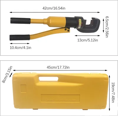 Immagine prodotto di Taglierina idraulica, funzionamento manuale, design portatile, giallo