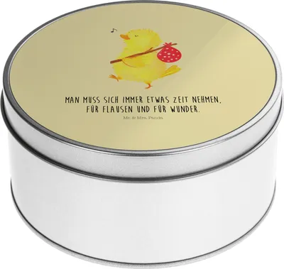 Produktbild von Mr. & Mrs. Panda Metalldose Küken Wander - Gelb Pastell - Geschenk, Teedose, Frohe Ostern, Dose, Zeit, Ostergrüße, Osternest, Liebe Grüße, Vorratsdosen, Vorratsbehälter