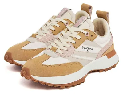 Produktbild von Damen-Sneaker Pepe Jeans Lucky Print weiß-beige 36