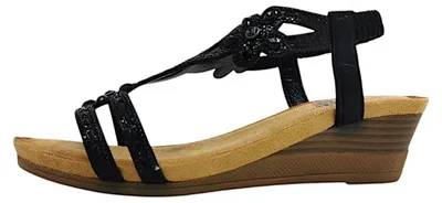 Productafbeelding van 2 Go Fashion  Damenschuhe Sandalette Schwarz Freizeit