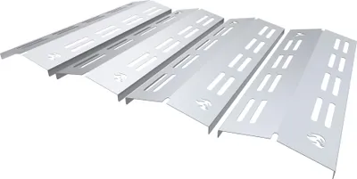 Produktbild von Gasgrill Edelstahl Brennerabdeckung passend für Enders Boston Pro 3 4 Boston 6, Farbe:4 Leisten Gebürstet Flame