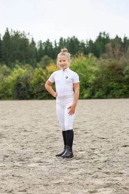 Produktbild von Covalliero Reithose ClassicStar weiß Turnier Kinder und Jugendliche , Größe:128/134