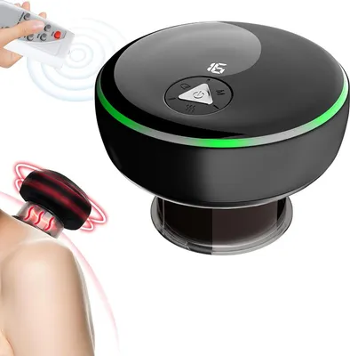 Produktbild von Elektrisches Schröpfgerät, Infrarot-Elektro-Schröpfmassagegerät, 16 Geschwindigkeiten, 3 Modi, Schröpfset mit Fernbedienung, intelligentes Schröpfgerä