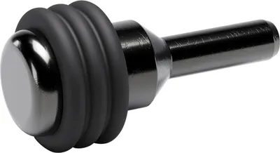 Produktbild von ITALIANA FERRAMENTA Glasbodenträger Petra zum Stecken, Bohr ø3 mm, vern. schwarz