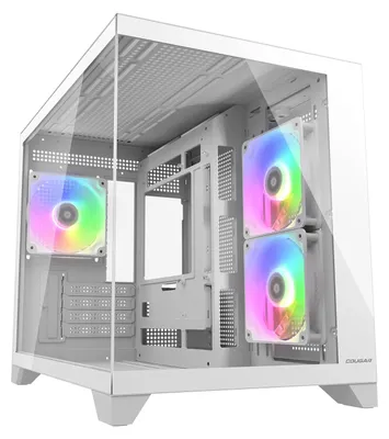 Produktbild von COUGAR Gehäuse Mini-Tower, FV150 ARGB, Weiß, Mini Tower, PC, Weiß, micro ATX, Mini-ITX, Gaming, Multi