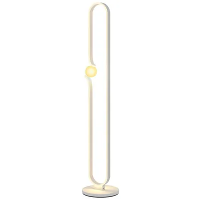 Produktbild von AIORBER LED-Stehlampe, dimmbar, mit Musiknoten-Design, Fußschalter & Glas-Nachtlicht, aus Metall für Wohnzimmer & Schlafzimmer, 28 cmx28 cmx145 cm