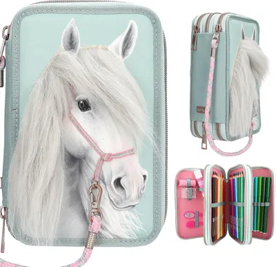 Produktbild von Miss Melody 0413692, Hartschalenetui für Stifte, Polyester, Mehrfarbig, Abbildung, Drinnen/Draußen, Junge/Mädchen