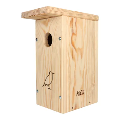 Produktbild von Vogelhaus Typ B SIMPLE DIY MKW - Stabiler nisthaus für Wildvögel und Gartenvögel - Vogelhaus aus Nadelholz - Wetterfest