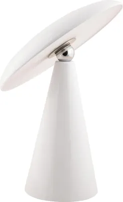 Produktbild von Leitmotiv - Tischleuchte Phoebe Led - Weiß - Ø23cm Tischlampe - Nachttischlampe, Wohnzimmer, Schlafzimmer
