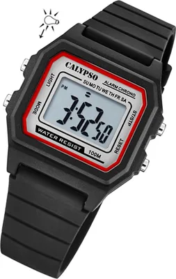 Produktbild von Calypso Herren Digital Uhr K5805/4 Sport Kunststoff Armbanduhr schwarz UK5805/4