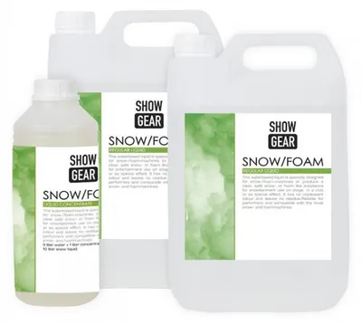 Produktbild von Schnee- und Schaumflüssigkeit, 5 Liter, Wasserbasis, sofort einsatzbereit für Maschinen
