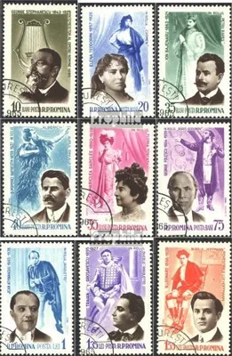 Produktbild von Briefmarken Rumänien 1964 Mi 2229-2237 (kompl.Ausg.) gestempelt Rumänische Opernsänger