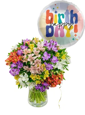 Produktbild von Blumenstrauß Lass Dich feiern! | Geschenk - frische Blumen | Blumenversand von BLOOMY DAYS