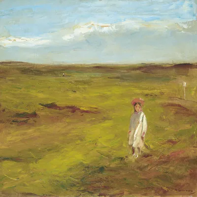 Zdjęcie produktu dla Max Liebermann Art Print Obraz - Dziecko na wydmach, 1907 (70 x 70 cm)