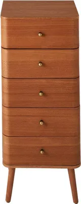 Zdjęcie produktu dla Komoda KARL 5-szufladowa z zaokrąglonymi frontami, wys. 100 cm