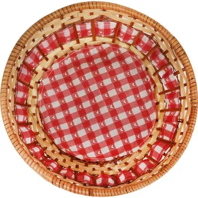 Produktbild von Runder Brotkorb aus Bambus, 22 cm Durchmesser, 8 cm Höhe