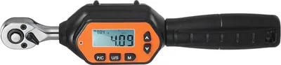 Image de EWM-R-10 Mini clé à molette digitale 1/4'' Clé à molette digitale portable Grand écran avec rétro-éclairage Alarme sonore à LED Crête en temps réel Mode préréglé 3 modes de mesure Quatre unités commutables M