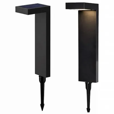 Produktbild von 2x LED-Solar-Gartenlampe mit Dämmerungssensor, 55 cm