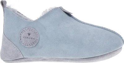 Produktbild von Vanuba Kinder Hausschuhe Oxford in Gr. 24-34 und 4 Farben | Handgefertigt Hüttenschuhe aus natürlichem Lammfell
