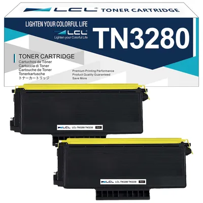 Tonerkartusche TN3280 kompatibel mit Brother, 2er-Pack, schwarz