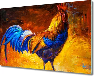 Produktbild von Coloray Herdabdeckplatte 80x52 cm Schneidebrett Kochplattenabdeckung Küchenbrett Hackbrett - Tier Vogel