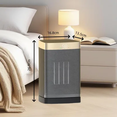 Produktbild von Heizlüfter Energiesparend Klein, 1500W Heizung Elektrisch mit Thermostat, 70° Oszillierend Elektroheizung, 12-Std-Timer, Überhitzungs- & Kippschutz