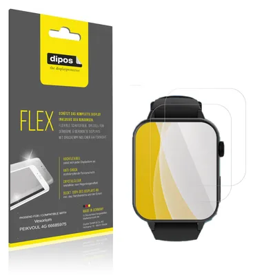 Immagine prodotto di 2x Pellicola protettiva per Vexorium PEIKVOUL 4G 66685975, rivestimento al 100%, Protezione dipos Flex
