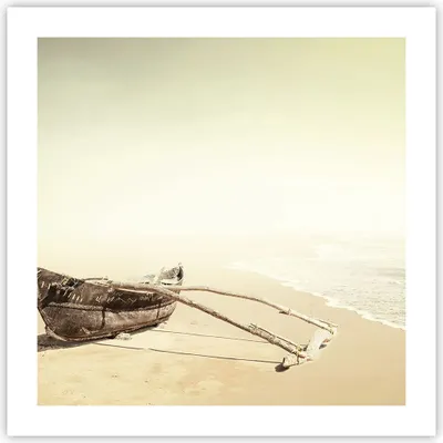 Produktbild von Poster - Poster ohne Rahmen - £ódŸ Wrack Meer - 50x50 cm - Wand Bild - Wanddeko - Wandbilder - Kunstposter - Wandposter - Bilder - Kunstdruck - Wanddekoration - Wandbild - P2XAC50x50-5123