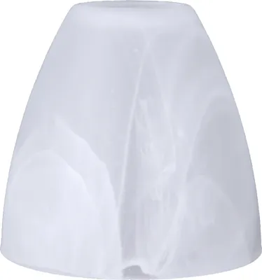 Produktbild von Lampenglas Weiß Ø 80mm Alabasterglas Ersatzglas Glasschirm E14 Leuchtenglas