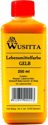 Produktbild von Wusitta Lebensmittelfarbe Gelb 250 ml Lebensmittel Backen Färben