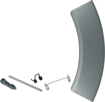Produktbild von easyPART passend für 4055186482 Electrolux Türgriff Griff silber Set mit Schießnase Kunststoff Waschmaschine Waschgerät AEG 405518648 passend Husqvarna L85275XFL WAGL4E200
