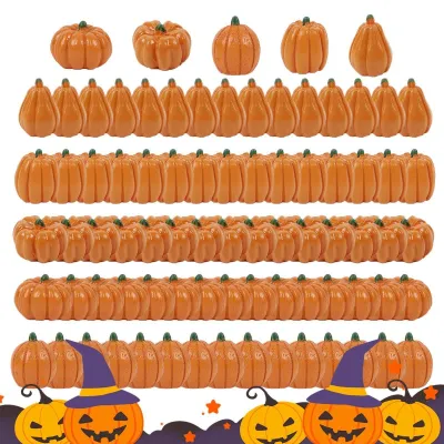 Immagine prodotto di Zucca decorative artificiali riutilizzabili, confezione da 80 pezzi