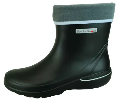 Produktbild von Bockstiegel Finn Gummistiefel in Übergrößen Schwarz 10399 schwarz/grau  große Unischuhe