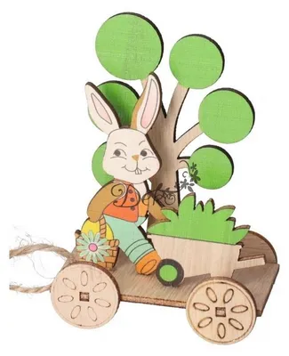 Produktbild von Osterhase, kleiner Hase, Holzdekoration, Figur