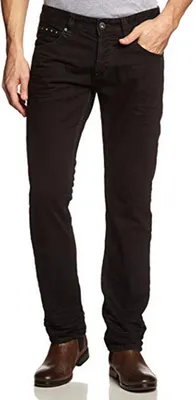 Produktbild von TOM TAILOR Denim Herren Jeans Niedriger Bund 62018660012/black slim straight denim/311, Gr. 30/32, Schwarz (1056 black denim)