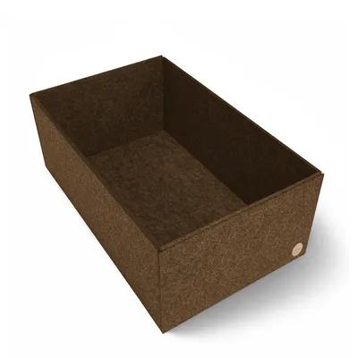 Produktbild von Aufbewahrungsbox CLEAN Filz 50 x 31 x 20 cm ohne Deckel in hellbraun meliert