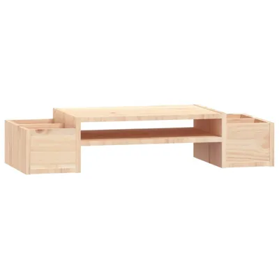 Zdjęcie produktu dla vidaXL Podstawa pod monitor 70x27,5x15 cm z litego drewna sosnowego