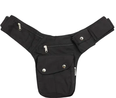 Produktbild von Gürteltasche - Buddy - schwarz - silberfarben - Bauchtasche - Hüfttasche