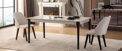 Obrázok produktu pre Esszimmertisch Esstisch Tisch Esszimmer Möbel Essecke Holz Weiß