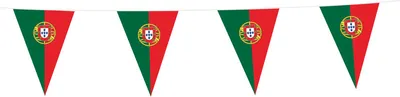 Produktbild von XL Wimpel Girlande aus Folie Portugal 10 Meter