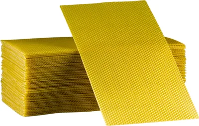 Produktbild von 2,5kg Mittelwände Deutsch Normalmaß Maß "DNM" 350 x 200mm Bienenwachs ca. 35 Stk/2,5kg
