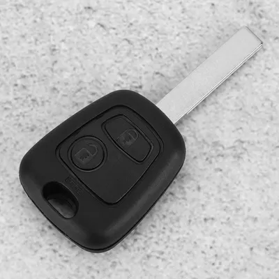 Immagine prodotto di Copertura telecomando portachiavi auto a 2 tasti con sostituzione scanalatura, adatta per Peugeot 307