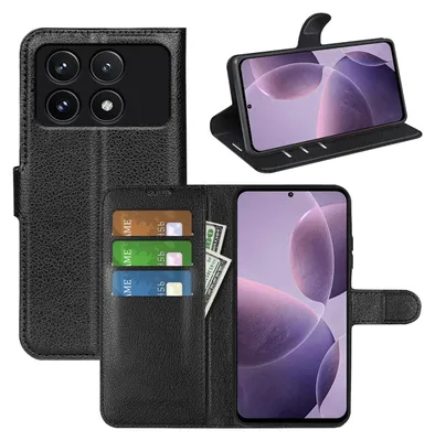 Obrázek produktu pro Pro Xiaomi 14T Pro Smart mobilní telefon pouzdro černé pouzdro umělá kůže pouzdro Book Case