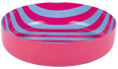 Produktbild von Present Time Schale Animado Pink Blau gestreift (18,5cm)